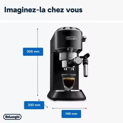 Machine expresso classique - DELONGHI - EC685.BK Dedica Style - Noir