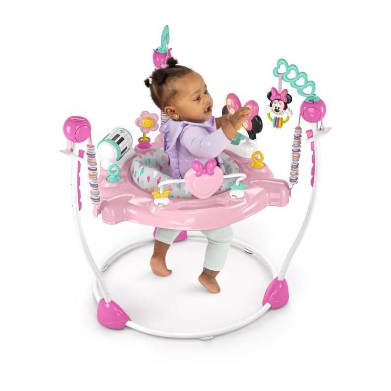 Aire d'éveil bébé Disney Minnie - Siège sauteur évolutif pivotant
