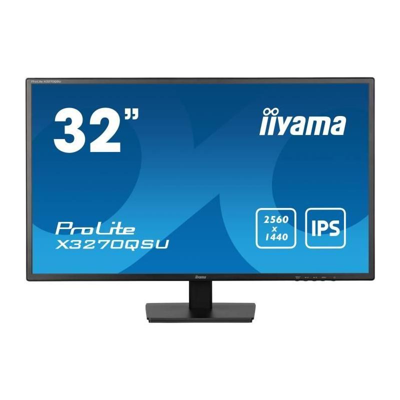 Écran IIYAMA X3270QSU-B1 - 31,5" QHD IPS 100Hz - Haut-parleurs
