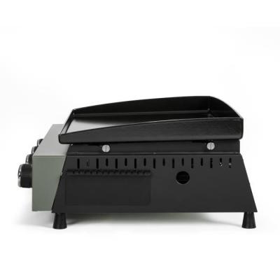 Plancha gaz LIVOO DOC325 - 4 brûleurs - Vert / Noir, idéale pour les barbecues