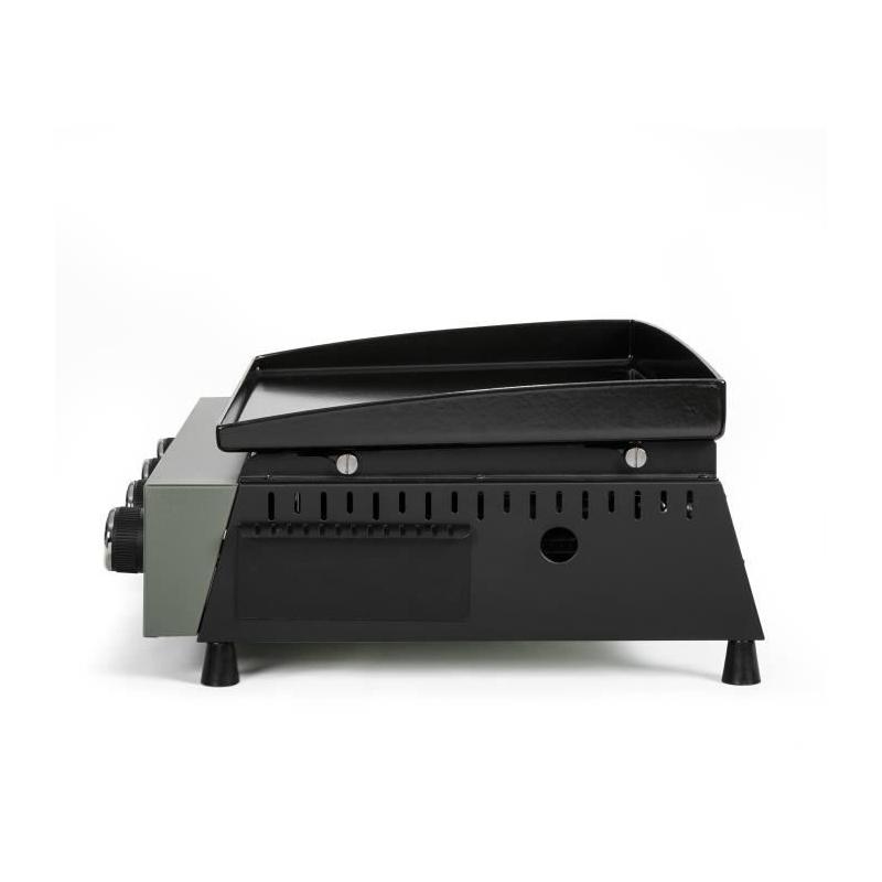 Plancha gaz LIVOO DOC325 - 4 brûleurs - Vert / Noir, idéale pour les barbecues
