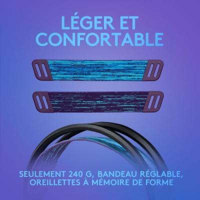 Casque Gamer Logitech G335 Noir - Léger et Filaire
