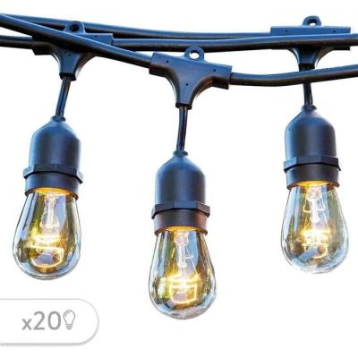 Guirlande lumineuse extérieure vintage - LUMISKY MAFY 20 LIGHT