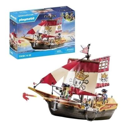 Chaloupe des pirates PLAYMOBIL 71418 - Avec personnages et canons