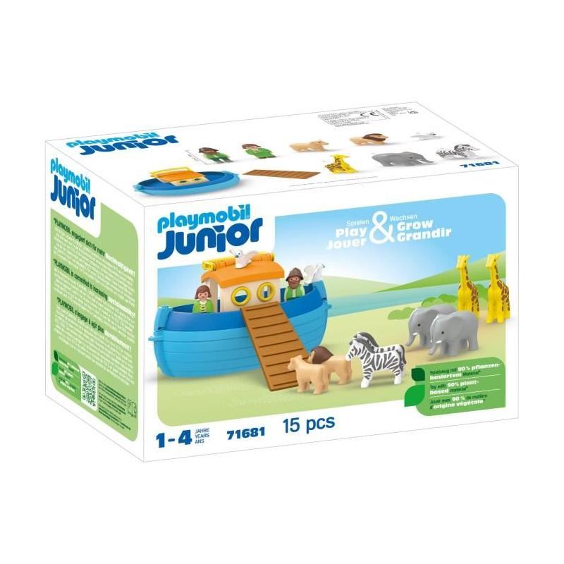 Playmobil Junior 71681 Arche de Noé transportable - Jeu complet pour les tout-petits