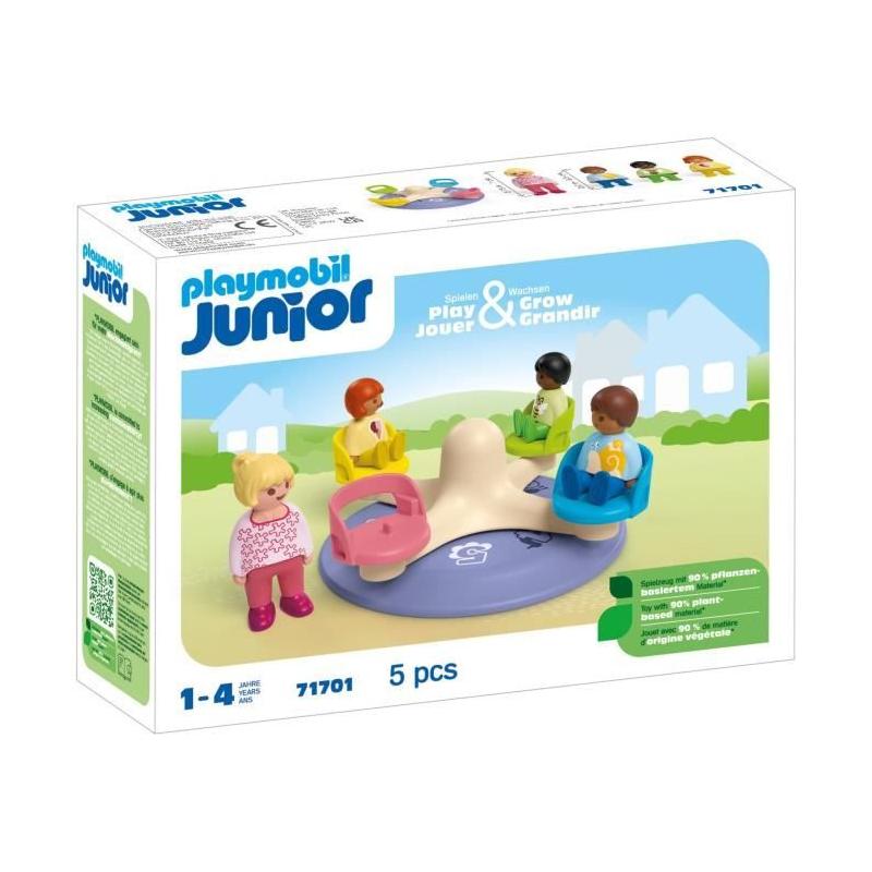 Découvrez PLAYMOBIL Junior 71701 Enfants et tourniquet