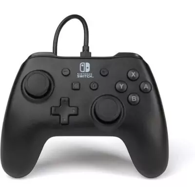 Manette filaire Nintendo Switch - Noir mat - Contrôlez vos jeux avec style