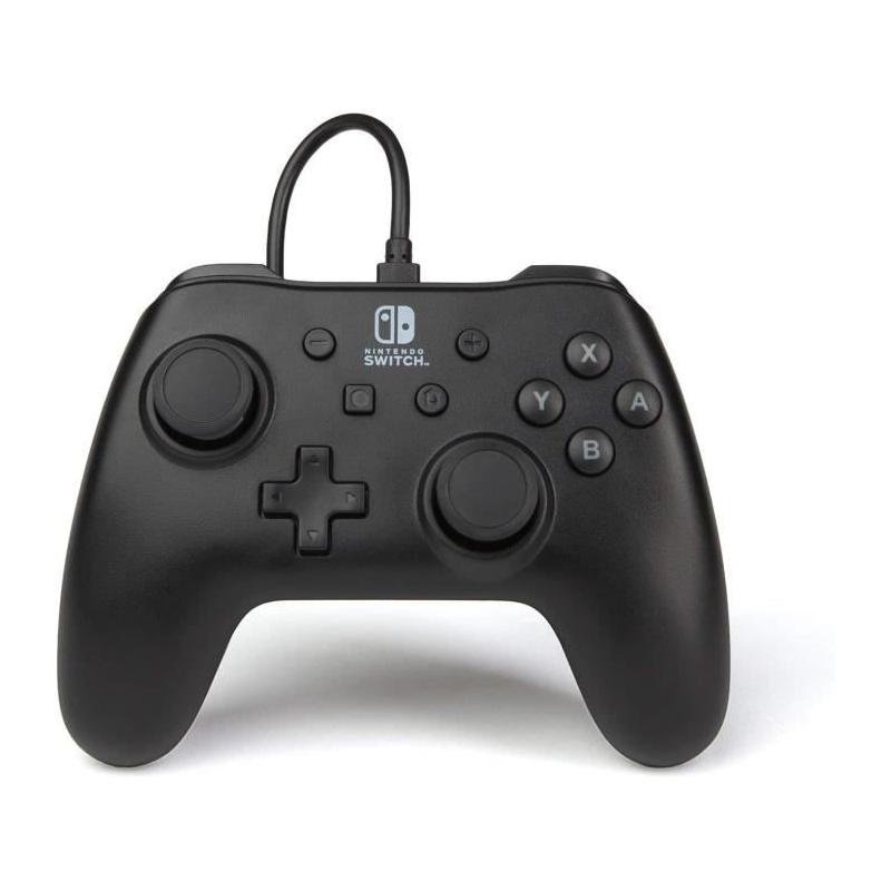 Manette filaire Nintendo Switch - Noir mat - Contrôlez vos jeux avec style