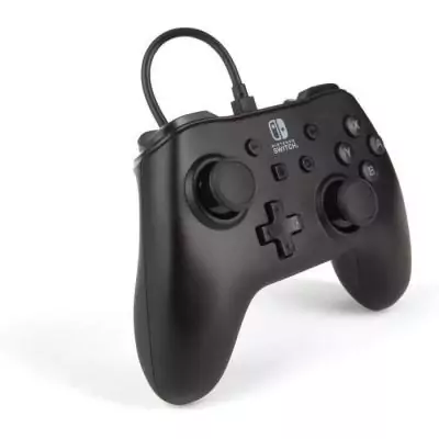 Manette filaire Nintendo Switch - Noir mat - Contrôlez vos jeux avec style