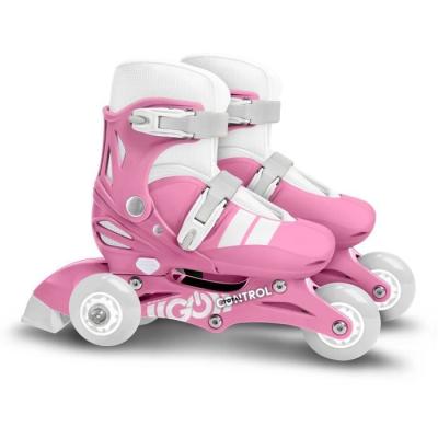 Patins en ligne 2-en-1 - STAMP - SKIDS CONTROL - Rose