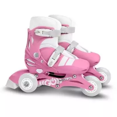 Patins en ligne 2-en-1 - STAMP - SKIDS CONTROL - Rose