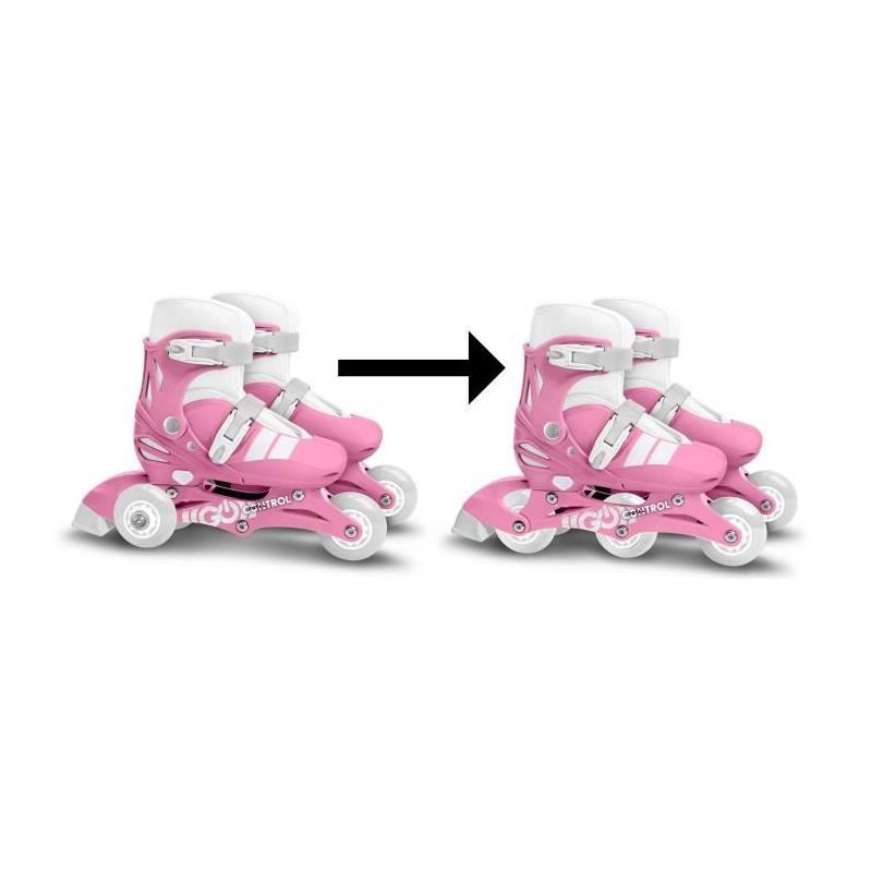 Patins en ligne 2-en-1 - STAMP - SKIDS CONTROL - Rose