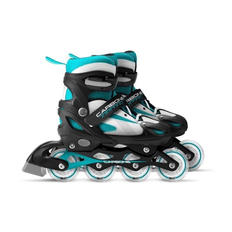 Roller en ligne ajustable Semi-soft - Taille 34-37 - SKIDS CONTROL CARBONE