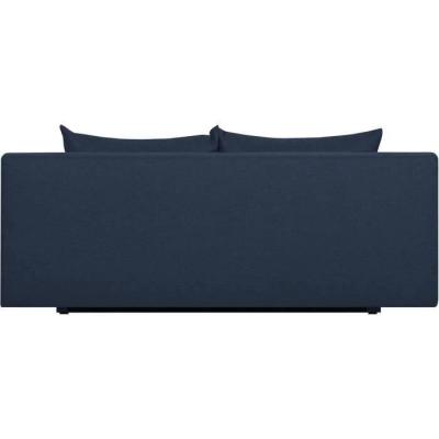 Banquette convertible TEIJO avec rangement - Tissu Bleu - Responsable & Confortable