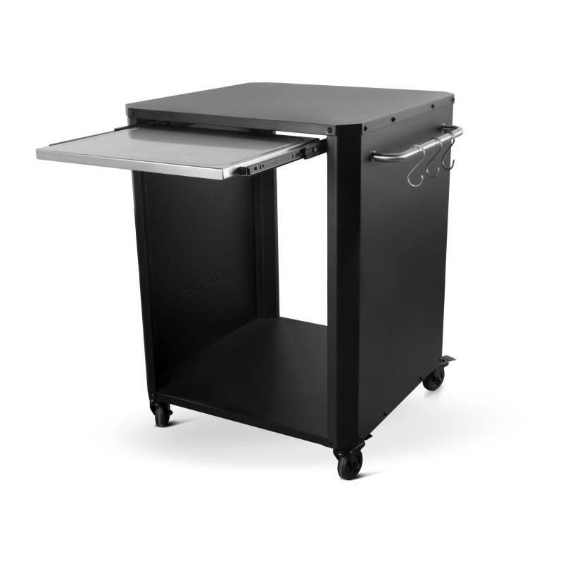 Chariot avec planche à découper COZZE - 90300 - Inox compact