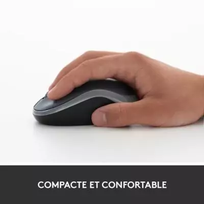 Souris sans fil Logitech M185 Bleu - Compacte et Pratique