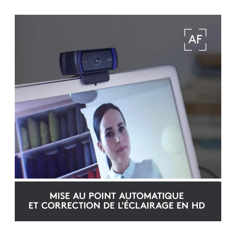 Webcam Full HD 1080p Logitech C920 - Dimensions compactes