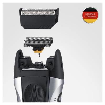 Cassette de rechange Braun 10B Series 1 pour rasoir - Recharge Grille + Couteaux - Noir - Dimensions compactes