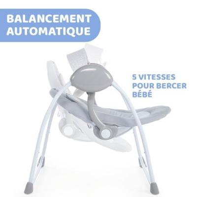 Balancelle Relax and Play CHICCO - Gris - Balancement automatique