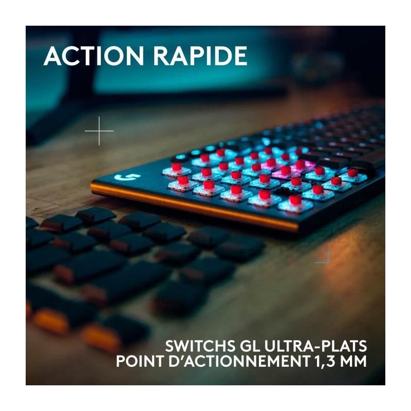 Clavier gamer sans fil Logitech G915 X - Switch tactile - Noir