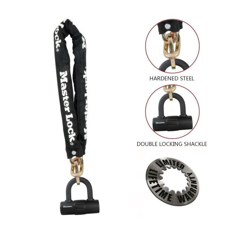 Chaîne Mini U Acier Master Lock 90cm x 10mm - ANTIVOL