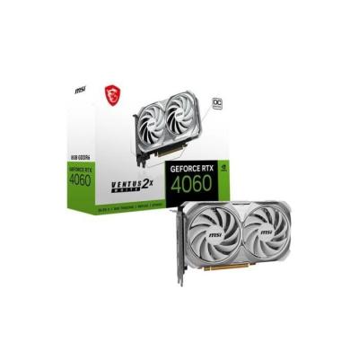 MSI RTX 4060 VENTUS 2X WHITE 8G OC - Carte Graphique Performante