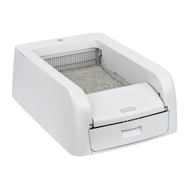 Bac à litière autonettoyant PETSAFE CLUMPING Connecté - Blanc
