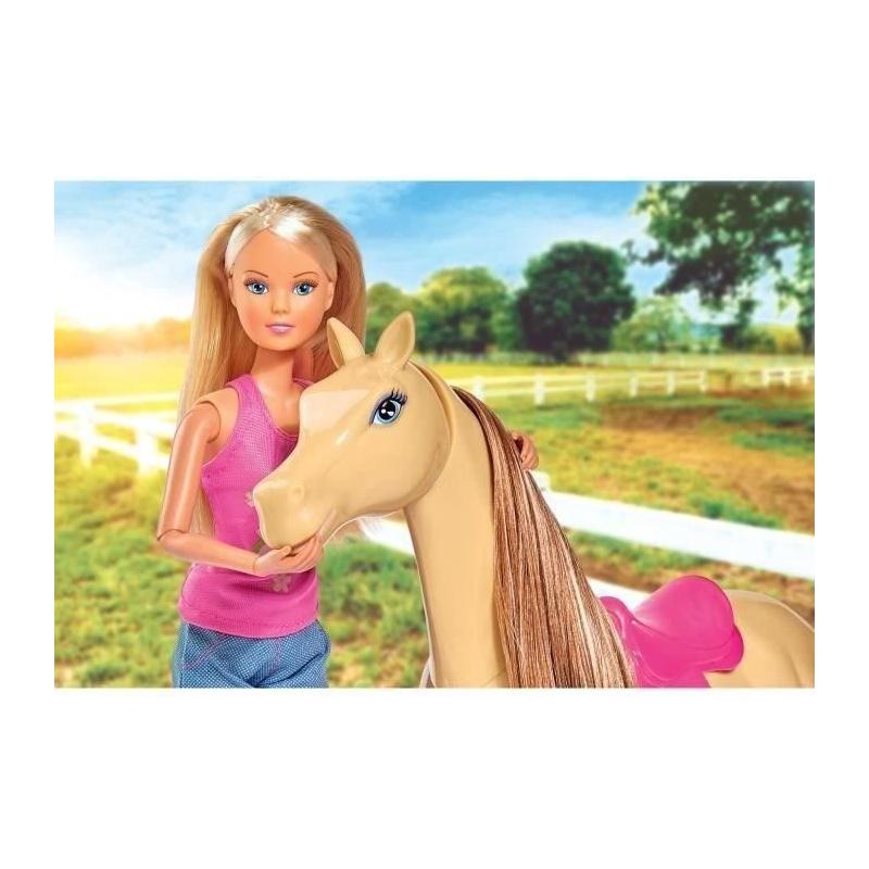 Steffi Love - Ensemble Cheval et Cavalière, Accessoires Inclus