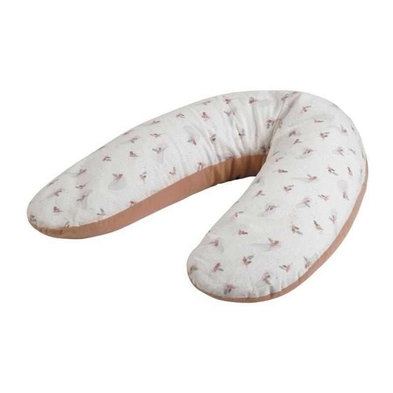 Coussin de maternité TINEO rose en éponge microfibre