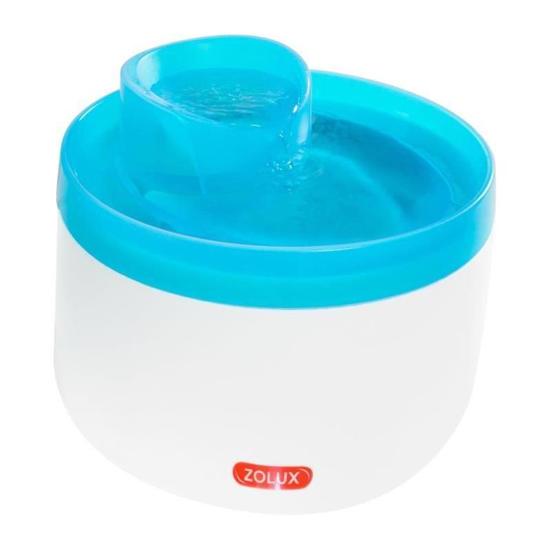 Fontaine à eau Zolux pour chats et chiens - 2 litres - Avec cartouche filtrante