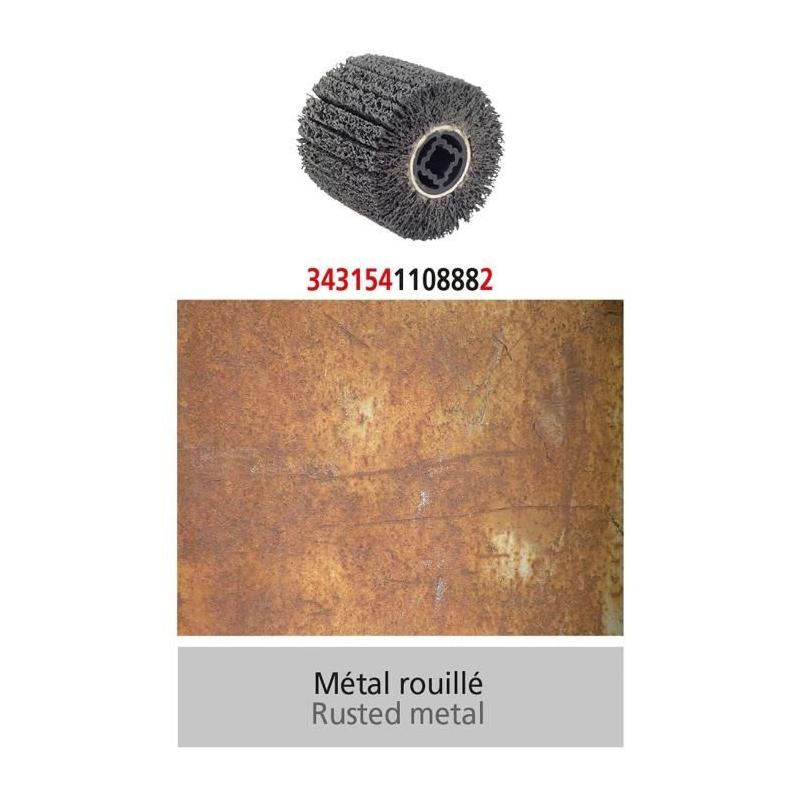 Brosse carbure de silicium - FARTOOLS - REX120C et REX200 - Métal/Plastic