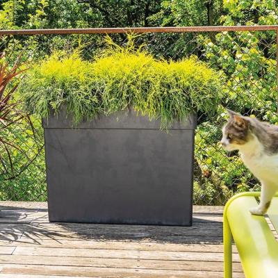 Bac à fleurs Muret haut LIKE R - Anthracite - Hauteur 78 cm