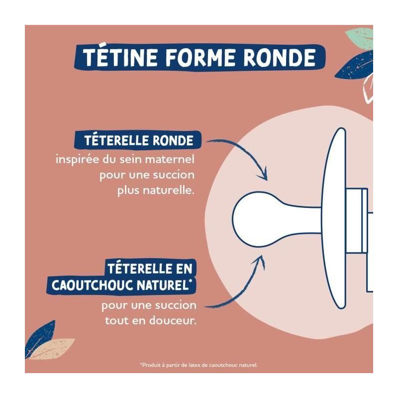 Sucettes Dodie Gaia +6m Sous le Soleil Lot de 2 - Silicone Anatomique