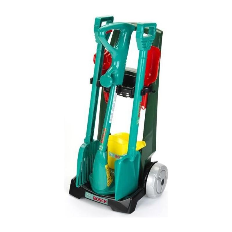 Chariot de jardinage Bosch avec accessoires - Pratique et compact