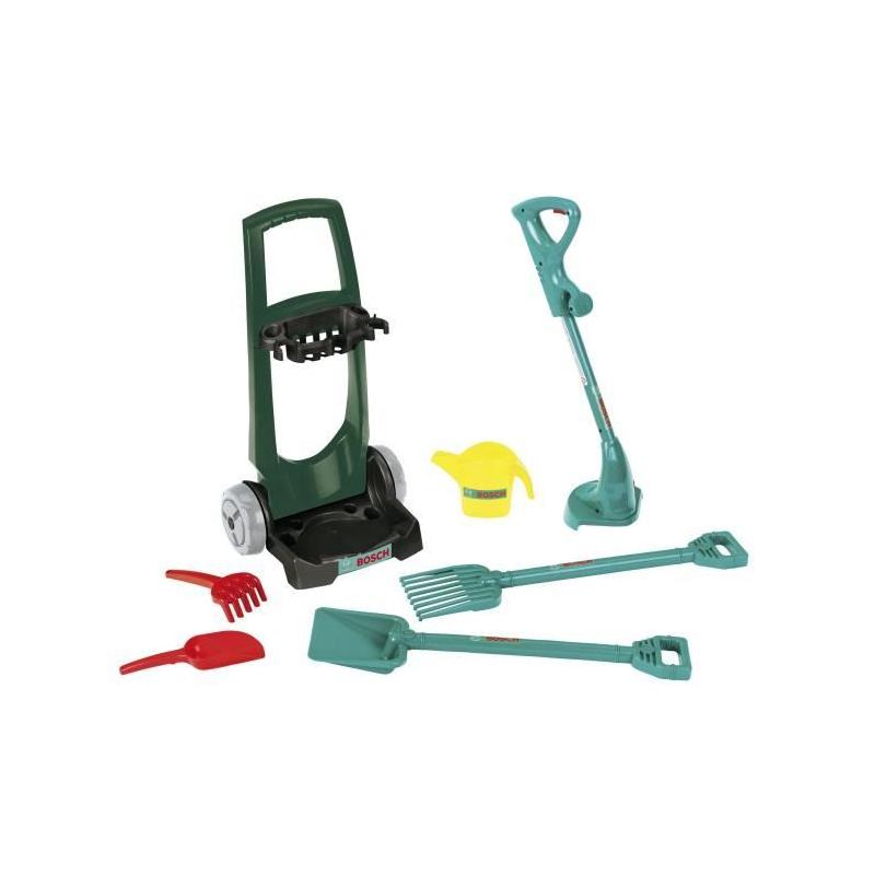Chariot de jardinage Bosch avec accessoires - Pratique et compact