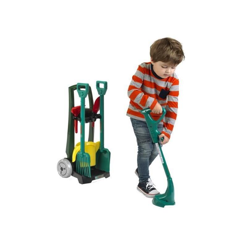 Chariot de jardinage Bosch avec accessoires - Pratique et compact