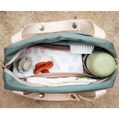 Organisateur de Poussette Mini Paris - BEABA - Vert sauge - Pratique et compact