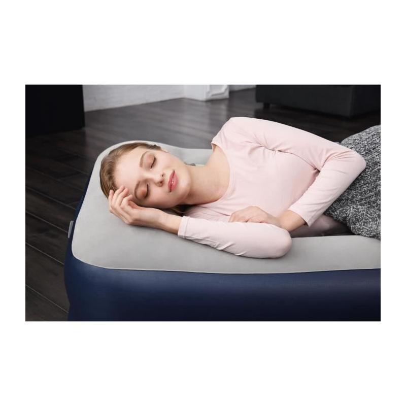 Matelas gonflable 1 place avec pompe intégrée - BESTWAY