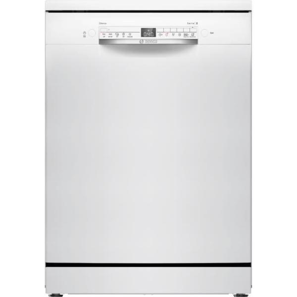 Lave-vaisselle pose libre BOSCH SMS2HTW02E SER2 - 14 couverts - Induction - L60cm - 43 dB - Blanc