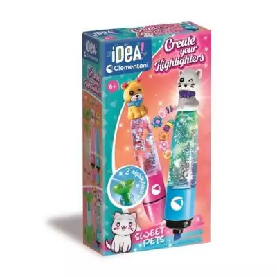CLEMENTONI - Crée tes fluos Sweet Pets - Puzzle fun !