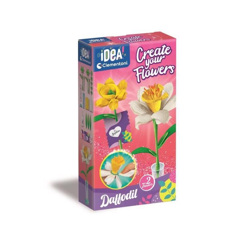 Puzzle CLEMENTONI - Crée tes fleurs - Narcisse : un jeu créatif!
