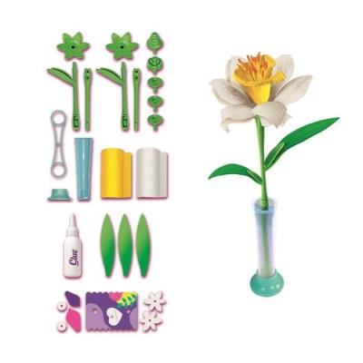 Puzzle CLEMENTONI - Crée tes fleurs - Narcisse : un jeu créatif!
