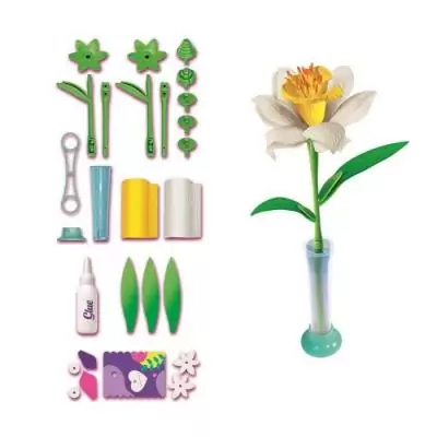 Puzzle CLEMENTONI - Crée tes fleurs - Narcisse : un jeu créatif!