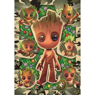 Puzzle CLEMENTONI Marvel Groot - 104 pièces