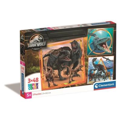 Puzzle 3x48 pièces Jurassic World - Fascinant!