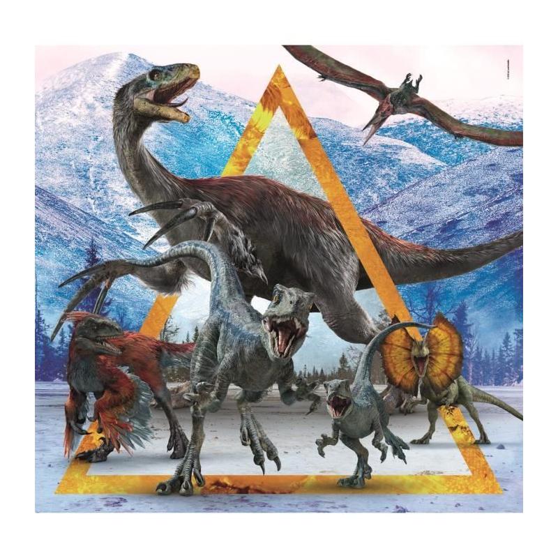 Puzzle 3x48 pièces Jurassic World - Fascinant!