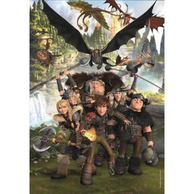 Puzzle CLEMENTONI Super Dragons - 180 pièces