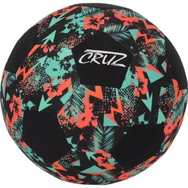 Ballon de football - CRUZ - Néoprene - Taille 5 - Léger et idéal pour la plage