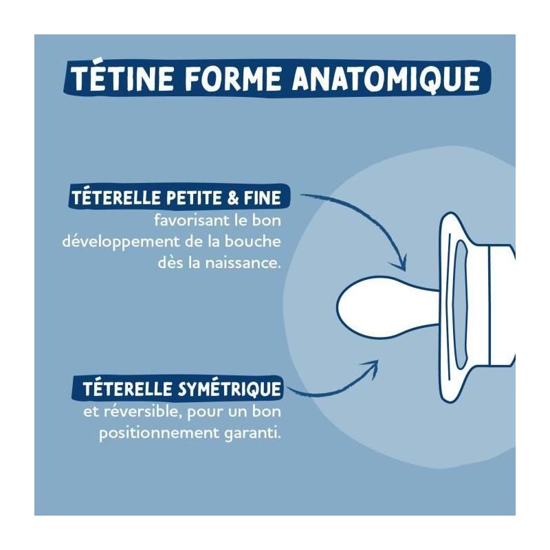 Sucettes anatomiques Dodie pour nouveau-nés - Tortue