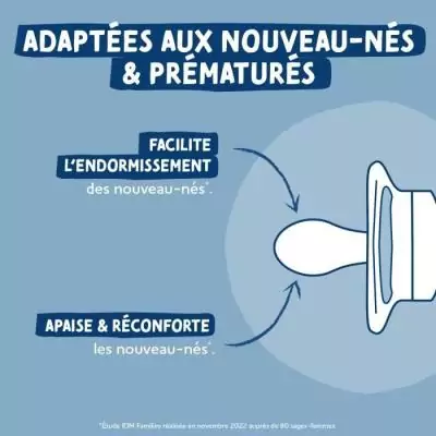 Sucettes anatomiques Dodie pour bébés de 0/2 mois - Lot de 2 - Design pieuvre
